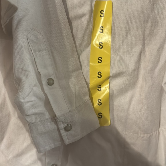 Women's Jachs Girlfriend Super Soft Feel Light Flannel Shirt White Size Small - Picture 5 of 10